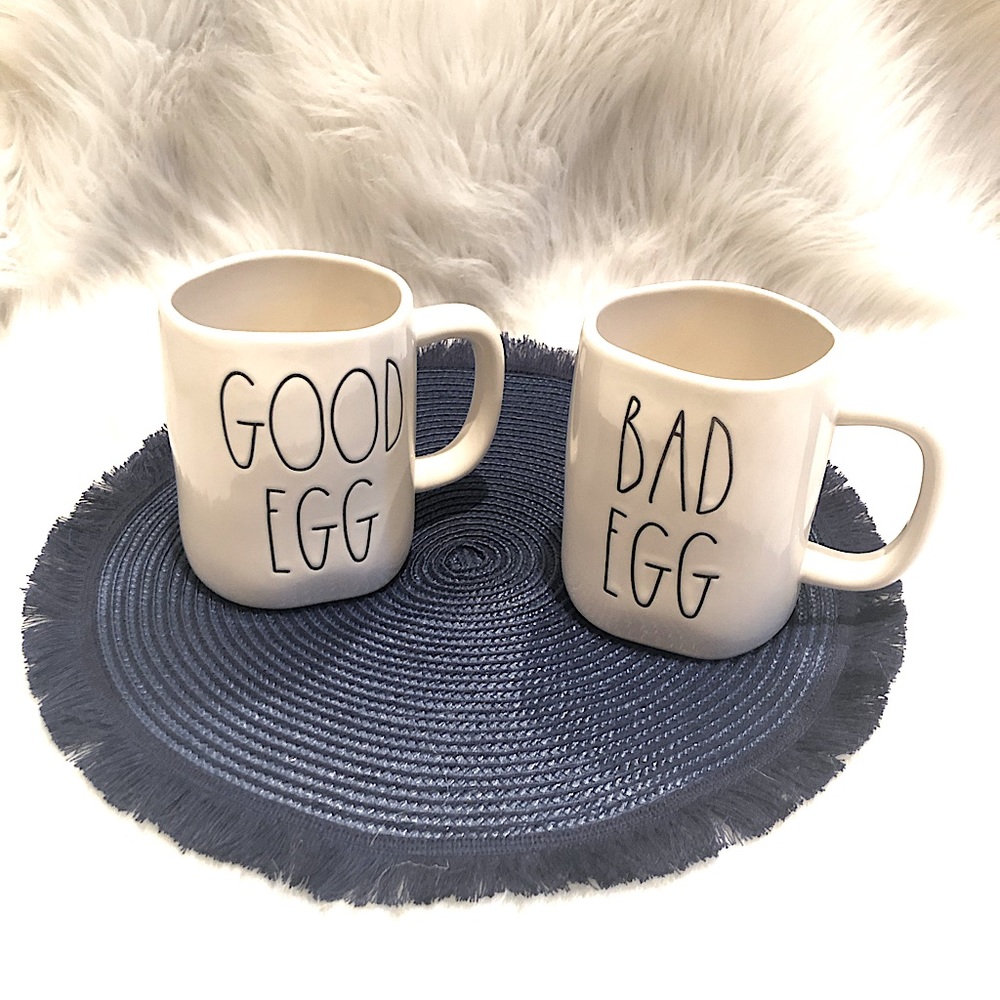 Rae Dunn ‘ Good Egg ‘ / ‘Bad Egg ‘ Coffee Mug from Artisan Collection by Magenta
